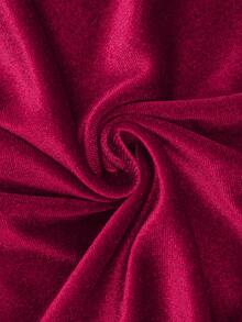 夏季新款韩版时尚简约休闲日常百搭少女连衣裙 - 紅色 - 查看 7