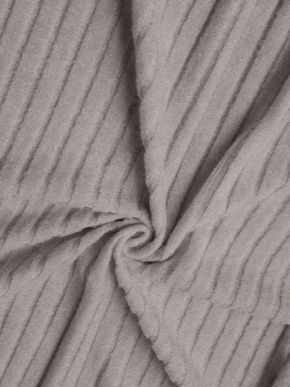 Plus Size Women Crew Neck Long Sleeve Ribbed Loose Casual Dress/Winter