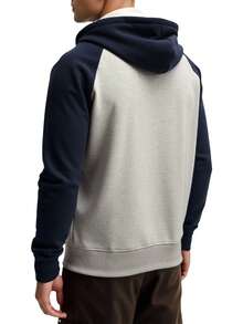 Essentials Men's Baseball Zip Hoodie Athletic Grey - Grå/Marinblå - Visa 2