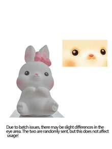 1PC Rabbit Silicone Lamp, Rabbit Bed Touch Night Light, Suitable For Room Decoration, Girl Birthday Gift - 1pc - View 5