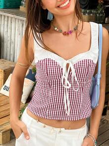 Jouncy 女士时尚细肩带上衣，适合夏季 - 彩色 - 查看 4