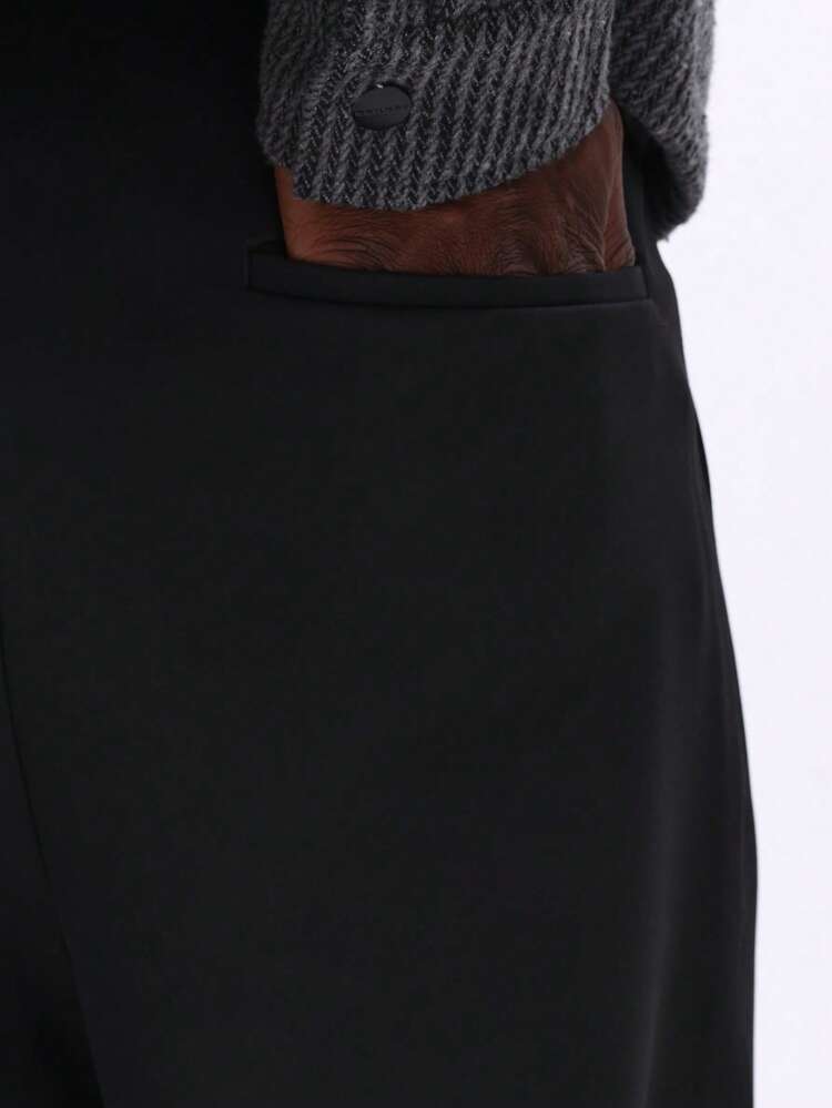 Wide Leg Tailored Pants With Pleats