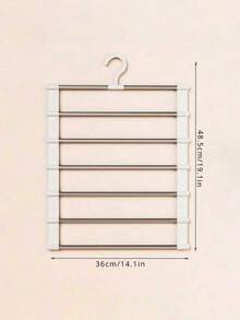 多层裤架 - 节省空间，防滑衣柜收纳架，适用于围巾、牛仔裤、裤子，多层搁板，坚固设计（本产品需自行组装，安装简便，操作方便），春季，简约，夏季上衣 - 彩色 - 查看 11