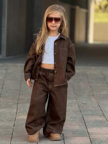 Dazy Kids Young Girls Denim Set