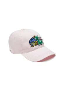 PinkHoliday Contrast Badge Unisex Cap Pink - Flamant - View 3