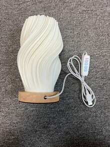 1个带木质底座的床头灯，适用于客厅、书房、宿舍、办公室，母亲节礼物