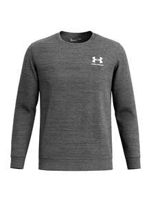 Under Armour Rival Terry Men's Sweatshirt Grey - Castlerock / / Black - View 1