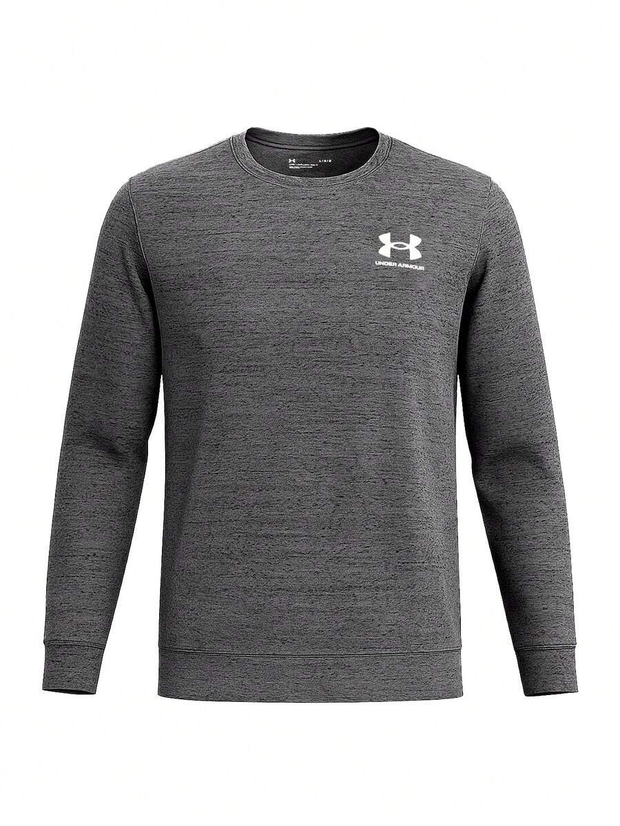 Under Armour Rival Terry Men's Sweatshirt Grey - Castlerock / / Black - View 1