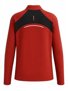 Puma Run Cloudspun Men 1/4 Zip Longsleeve Top Red - Red - View 2