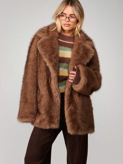 レディース ファーコート｜MISSGUIDED