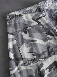 ROMWE MEN Street Life Quần Jeans Cargo Cong Rằn Ri Dáng Rộng Cho Nam - Nhiều màu - Xem 7