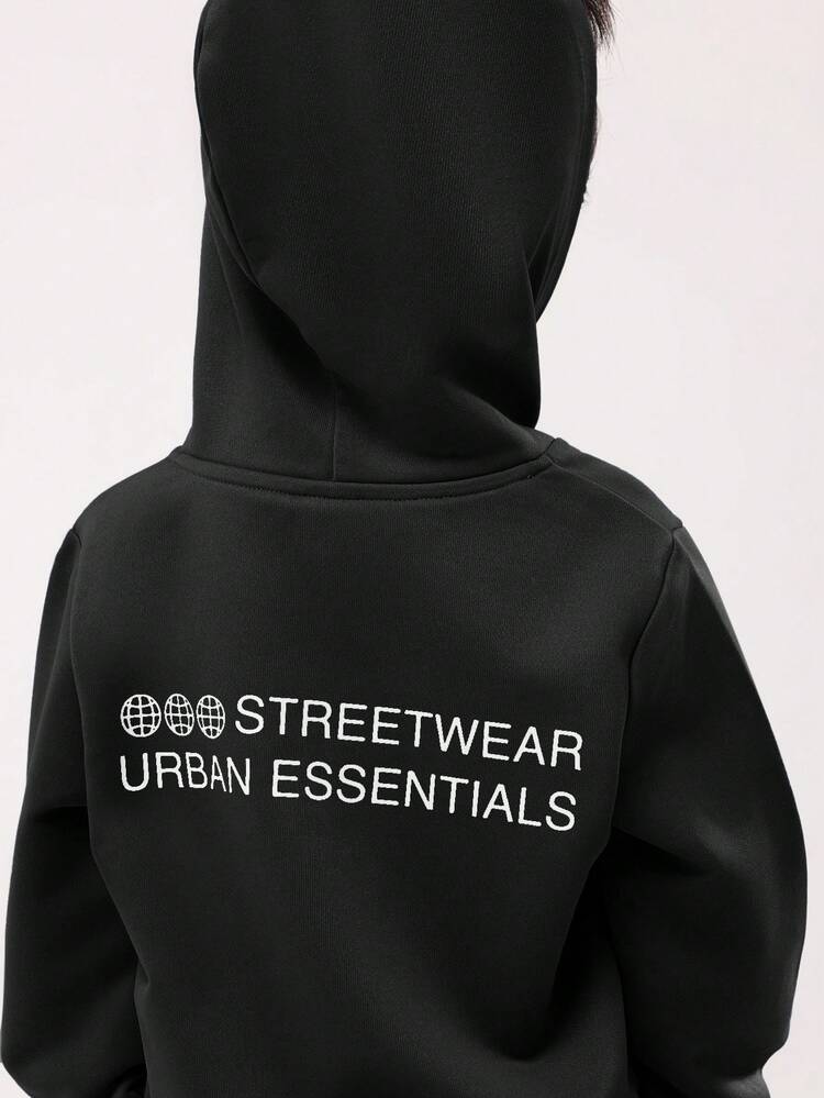 Chłopięcy zestaw Urban Essentials z kapturem i spodniami dresowymi