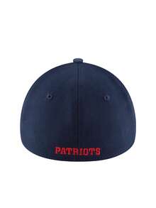 New England Patriots Throwback Logo Team Classic Flex Men's Cap Navy - Blue - View 3
