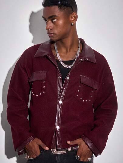 Men's Casual Jacket, Suitable For Christmas And Street Style, Autumn/Winter