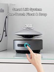 Teckwe UFO Magnetic Levitation Bluetooth Speaker Premium Magnetic Levitation UFO Speaker Bluetooth-Connected Black Tech, Elegant Desktop Ornament Black Tech Magnetic Levitation Bluetooth Speaker UFO-Shaped Desktop Decoration - US standard - View 2