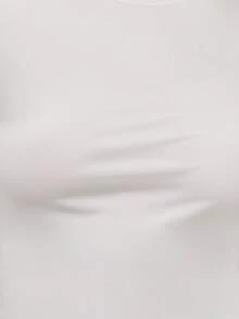 Nöista Spring-Summer Women Casual White Slim Fit Long Sleeves Stretch Base Top With Round Neck For New Year - White - View 11