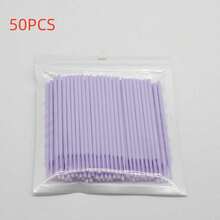 50/100pcs Nano Cleaning Swabs, Ultra Fine Makeup Remover Sticks For Eye Makeup, Contouring, Eyeliner, Lips And Skin Cleansing - Multicolor - View 19