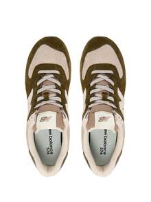 New Balance 574 Men's Shoes Woodland With Bisque U574BWS - Green - View 4
