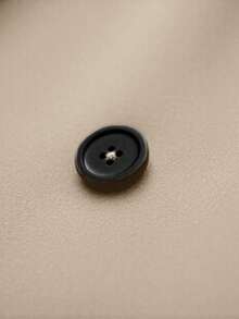 Franclia 女士优雅V领修身大衣，秋冬款 - 杏色 - 查看 5