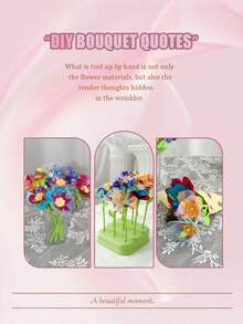 Zazumi Flower Press Kit DIY Bouquet Maker Toy Creative Craft Activity Hands-On Skills Imagination Development Social Interaction Parent Child Bonding Birthday Christmas Gift Ideas For Girls Creative Toys - Multicolor - View 11
