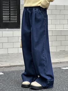 DAZY Tween Girls Flare Leg Jeans - Blue - View 3