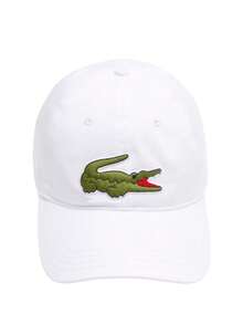 Lacoste Adjustable Organic Cotton Twill Unisex Cap White - 白色 - 查看 2