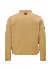 Classic Men's Harrington Jacket Beige - Beige - View 5