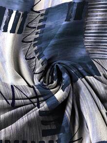 Plus Size Patchwork Printed Casual Crew Neck Sleeveless Top, Graphic T-Shirt Tops For Women, Daily Wear, Going Out, Vacation - Multicolor - View 3