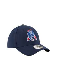 New England Patriots Throwback Logo Team Classic Flex Men's Cap Navy - Blue - View 4