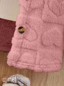 Elladie kids Young Girl' Solid Color Minimalist Casual Hooded Long Sleeve Jacket - Coral Pink - View 6