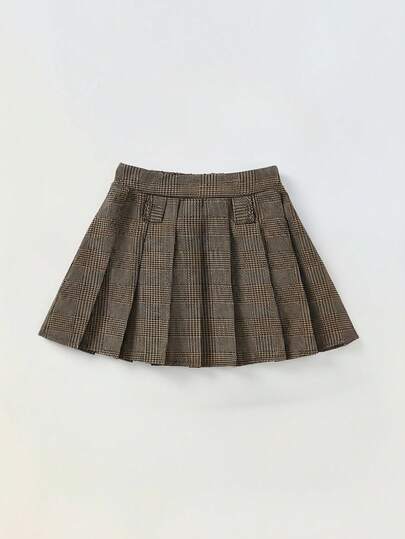 Maija Kids Maija Kids 少女格子布百褶裙（配腰带）