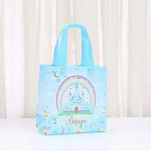 Prince And Princess Party Favor Bags With Handles Prince Princess Goodie Gift Candy Birthday Candy Goodie Bags For Gender Reveal Party Baby Shower Wedding Supplies - Multicolor - View 3