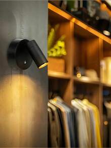 1 件旋转夜灯，USB 供电，可充电电池，磁性 LED 阅读灯，触摸调光，适用于卧室、床头、橱柜、客厅、书桌、酒吧装饰、生日、圣诞节，完美的礼物 - 彩色 - 查看 2