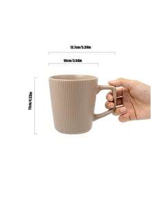 Cirelle 1个压花马克杯，简约咖啡杯，陶瓷马克杯，万圣节、圣诞节、父亲节和母亲节送给朋友的礼物，酒吧个性化水杯和牛奶杯，情侣杯 - 彩色 - 查看 8