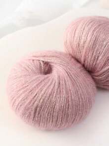 1pc Sparkling Metallic Yarn, Soft Knitting Crochet Thread For Scarves, Sweaters, Bags, Hats, DIY Comfortable Knitted Goods, Crochet Yarn Balls, Handmade Crafts, Knitting Accessories And Sewing Supplies - Multicolor - View 5