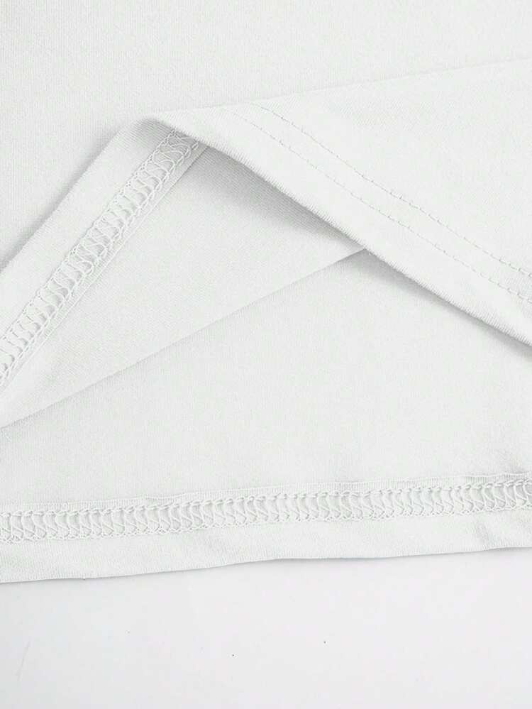 INAWLY 贝壳和棕榈树刺绣T恤、夏季海滩刺绣T恤、热带度假圆领衫、海岸运动运动衫 - 白色 - 查看 5