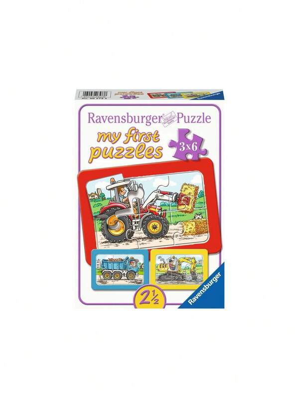 Ravensburger Vehicles My First Puzzles 3x 6 Piece Jigsaw Puzzle Age 2 Years+ 6573