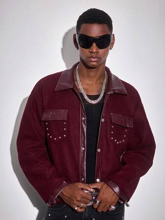 Street Life Men's Casual Avant Jacket, Suitable For Christmas And Street Style, Autumn/Winter