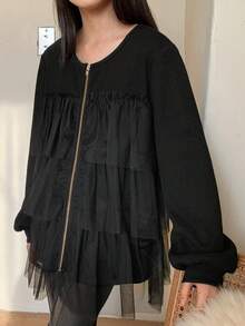 DAZY 少女秋季外套 - 黑色 - 查看 6