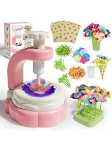 Zazumi Flower Press Kit DIY Bouquet Maker Toy Creative Craft Activity Hands-On Skills Imagination Development Social Interaction Parent Child Bonding Birthday Christmas Gift Ideas For Girls Creative Toys - Multicolor - View 8