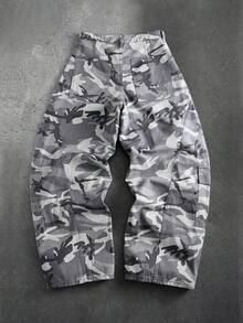 ROMWE MEN Street Life Quần Jeans Cargo Cong Rằn Ri Dáng Rộng Cho Nam - Nhiều màu - Xem 2