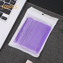 50/100pcs Nano Cleaning Swabs, Ultra Fine Makeup Remover Sticks For Eye Makeup, Contouring, Eyeliner, Lips And Skin Cleansing - Multicolor - View 21