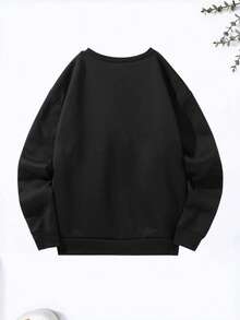 Hombre004 Sudadera de cuello redondo de moda Parte superior de ropa para casa, cómoda y abrigada cálida para otoño e invierno, con envío local desde México Camisa masculina negra con el impresión de "GYM ES MI TERAPIA" que celebra el amor por el gimnasio y la salud mental - Negro - Ver 2