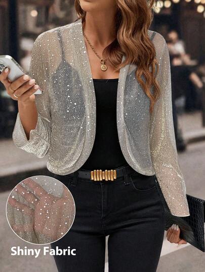 Editum Women Long Sleeve Cardigan Jacket, Casual For Everyday Wear In Fall/Winterchristmas Spring Summer Elegant Party Wedding  Formal
