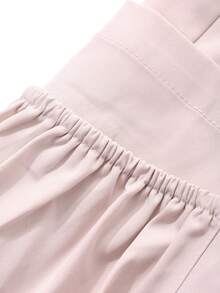 Dazy Kids Tween Girls' Casual Solid Color Drawstring Waist Cargo Pants