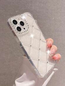 1PC, Tương thích với Ốp lưng điện thoại Apple có dây đeo 17 Pro Max/17 Pro/17 Air/17/16/16 Pro Max/16/16 Pro/15/15 Pro Max/15 Pro/15 Plus/11/13/12/14 Pro Max/11 Pro Max/12 Pro Max/13 Pro Max/13 Pro Ốp lưng mềm trong suốt chống rơi toàn bộ - Trong sáng - Xem 6