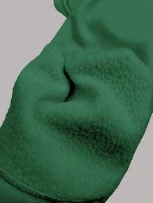 EMERY ROSE Women's Elastic Waist Thermal Lined Loose Fit Pants - Green - View 7