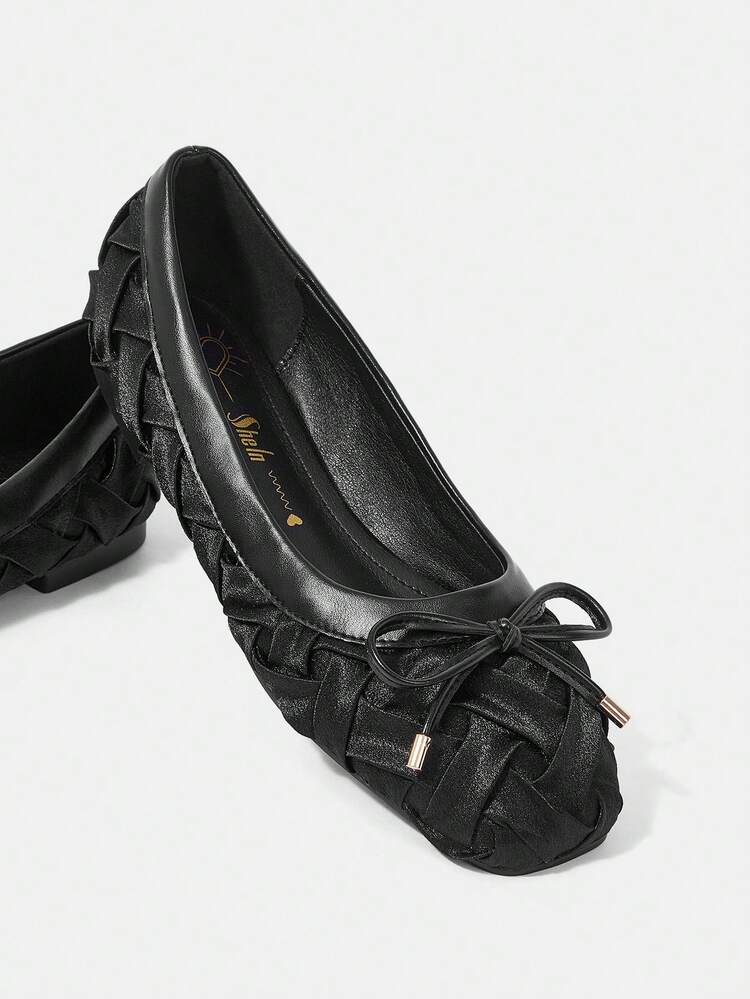 Women'S Comfortable Square Toe Flat Shoes