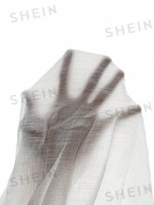 Swim Vcay Women's Springbreak Chiffon Shirred Waist Lotus Leaf Hem Beach Maxi Dress, Lightweight & Slit - White - View 10