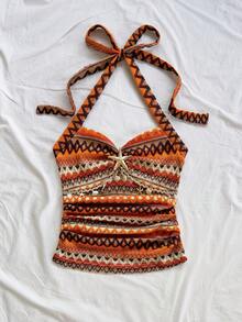 Soleia Áo ba lỗ bó sát họa tiết ren cổ chữ V họa tiết hoa đính kim loại màu trắng dành cho nữ, áo cánh thời trang ôm sát gợi cảm dành cho tiệc tùng, hẹn hò, du ngoạn, ngày lễ, bãi biển, lễ hội âm nhạc, kỳ nghỉ theo phong cách Boho - Nhiều màu - Xem 4